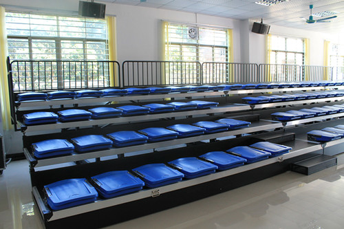 增城山美村會議室翻板椅伸縮看臺