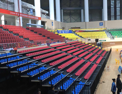 廣西貴港體育中心電動伸縮看臺