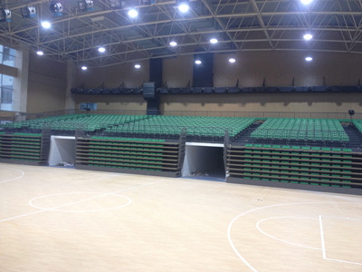 郴州柿竹園礦山固定看臺(tái)+伸縮看臺(tái)