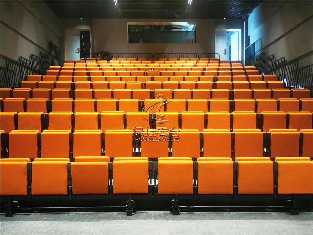 綠蛙看臺承接了深圳天鵝湖劇場中的電動伸縮看臺安裝